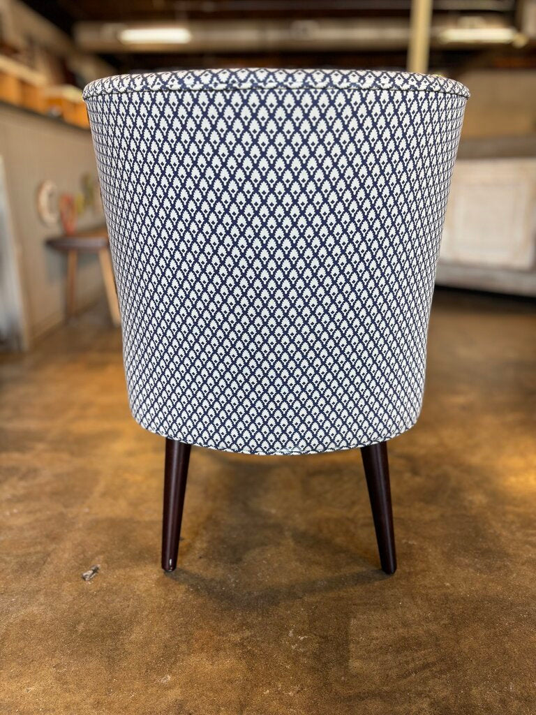 Diamond Design Fabric Accent Chair
