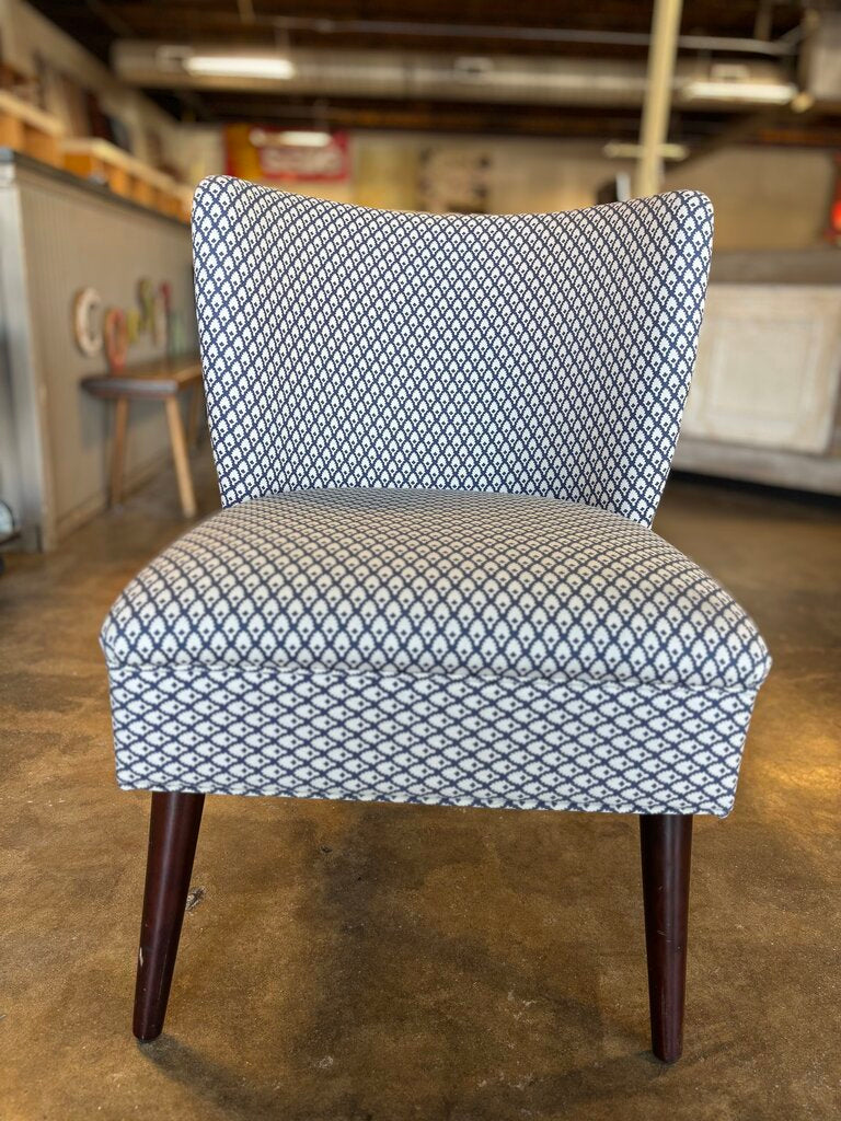 Diamond Design Fabric Accent Chair