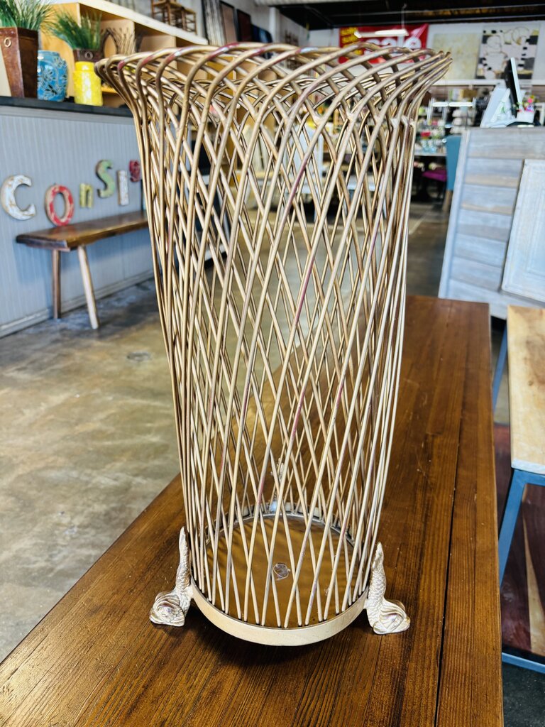 Metal Deco Dolphin Shaped Feet Umbrella Stand