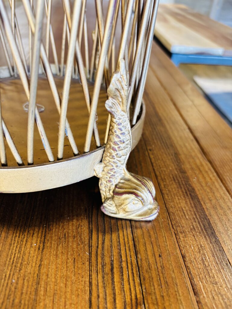 Metal Deco Dolphin Shaped Feet Umbrella Stand