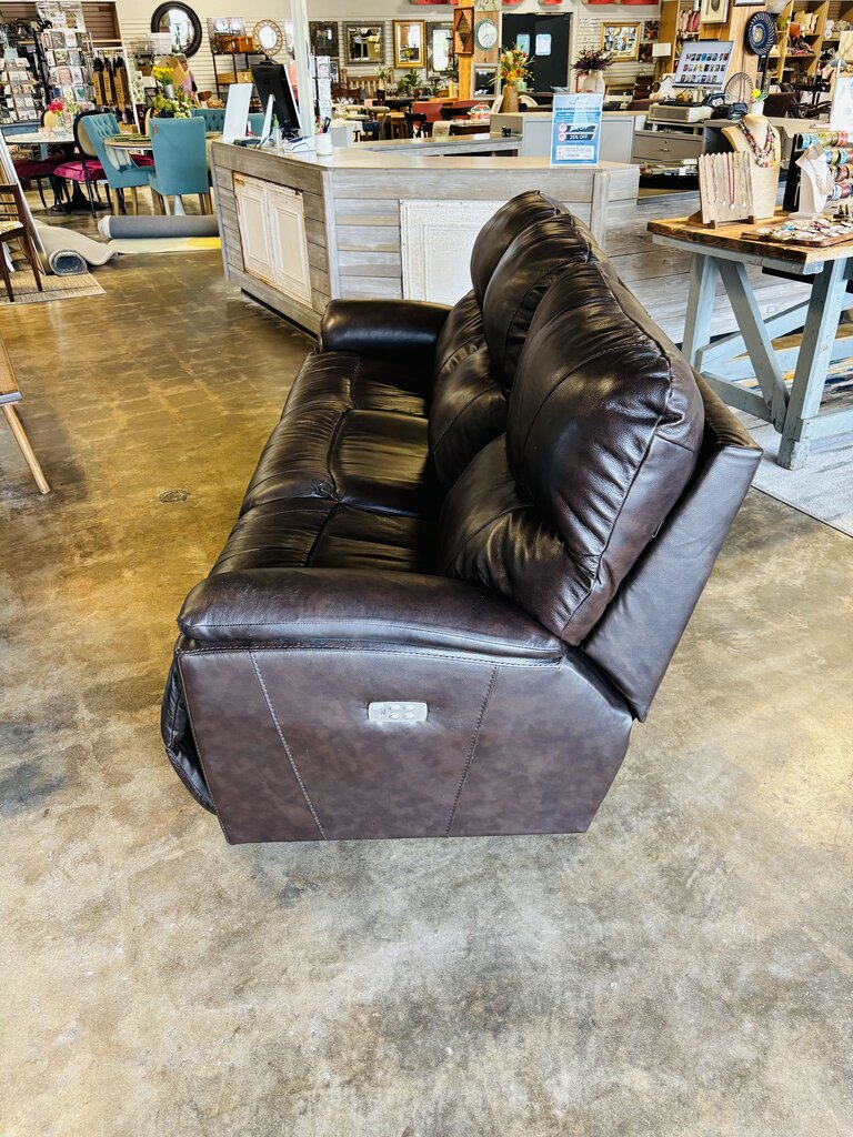Leather Reclining Electric Sofa