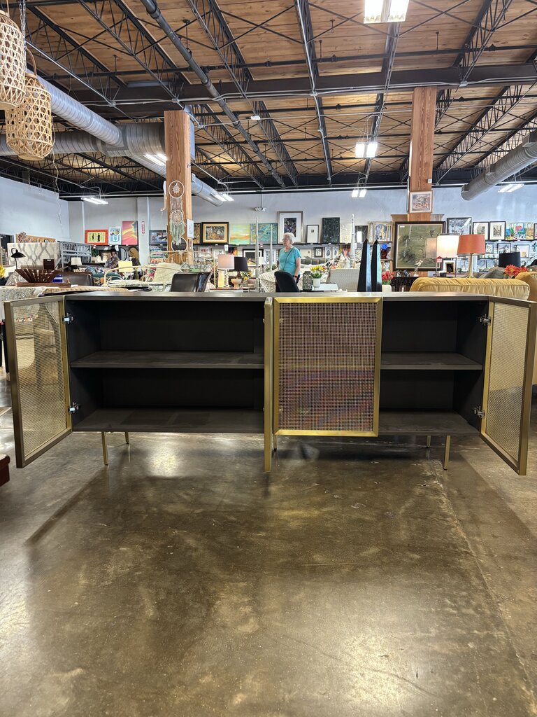 Wire Mesh Doors Credenza 71.25 X 18.25 X 30