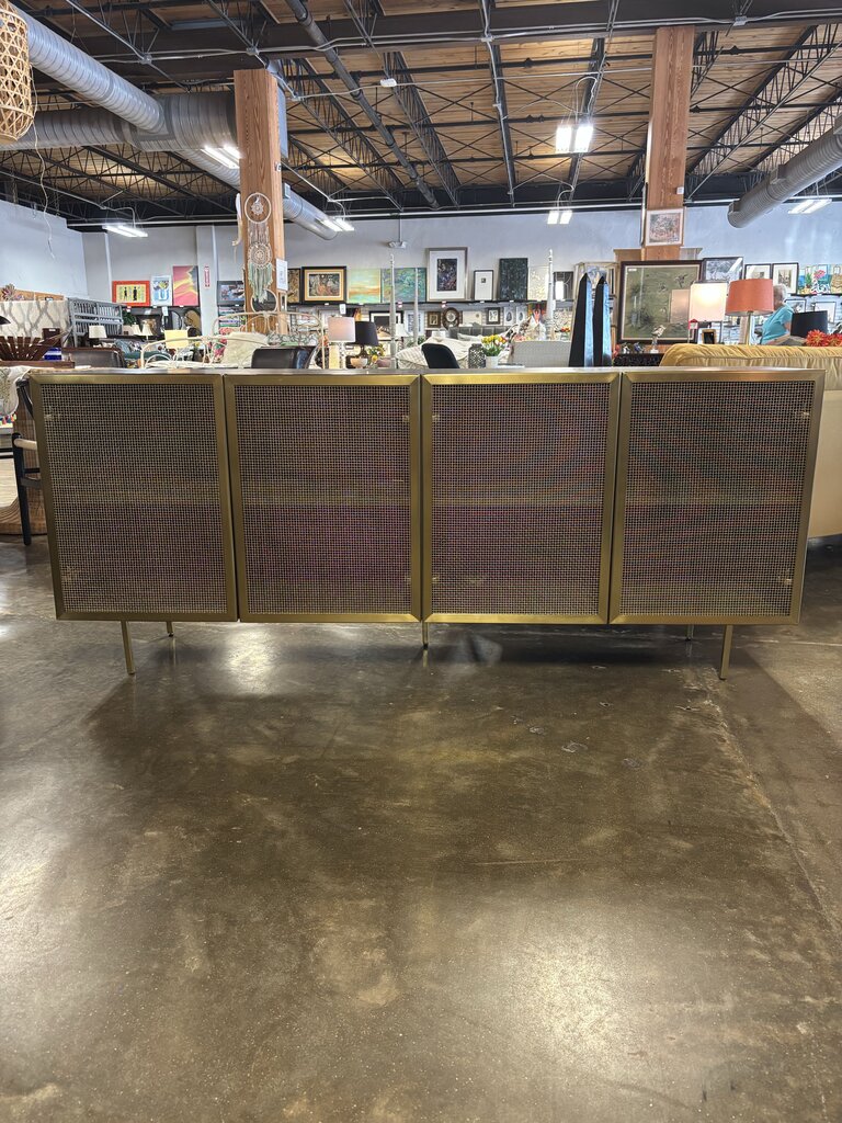 Wire Mesh Doors Credenza 71.25 X 18.25 X 30