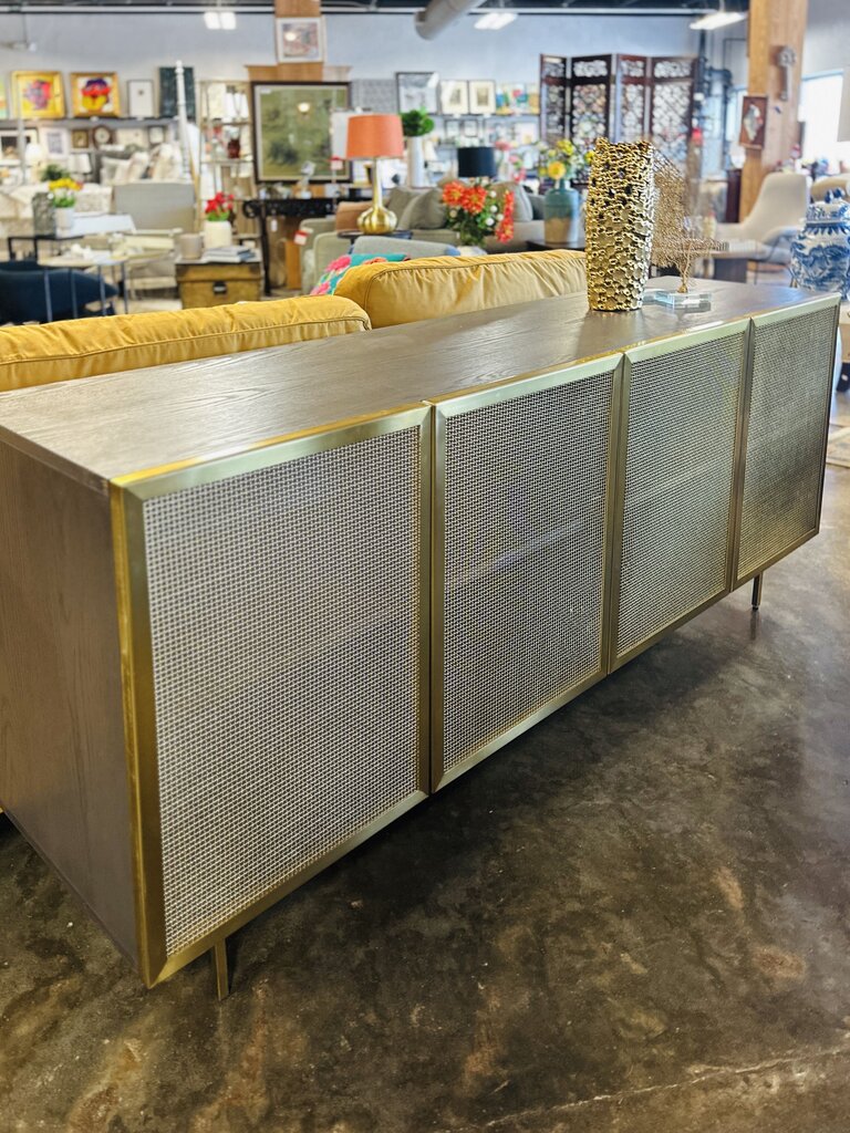 Wire Mesh Doors Credenza 71.25 X 18.25 X 30