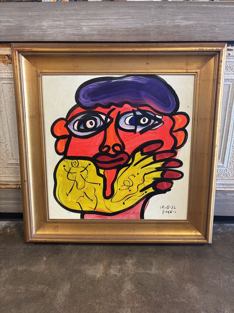 Peter Keil Original Framed Art 33.25 X 33.25