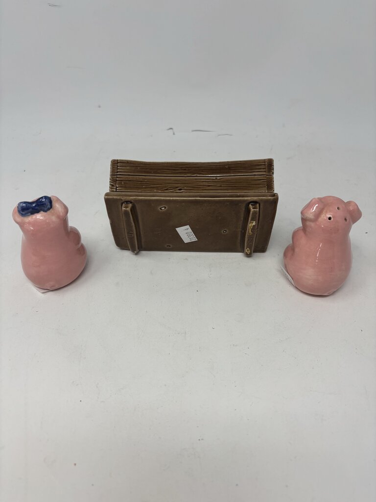 Vintage Pigs in Trough Salt & Pepper