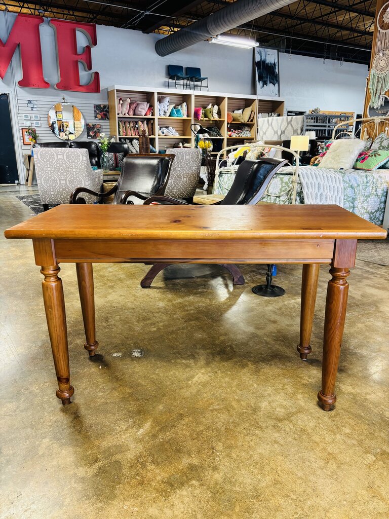 Pine Solid Desk With Drawer 50 x 21 x 29