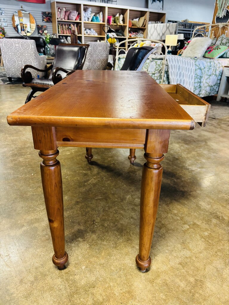Pine Solid Desk With Drawer 50 x 21 x 29