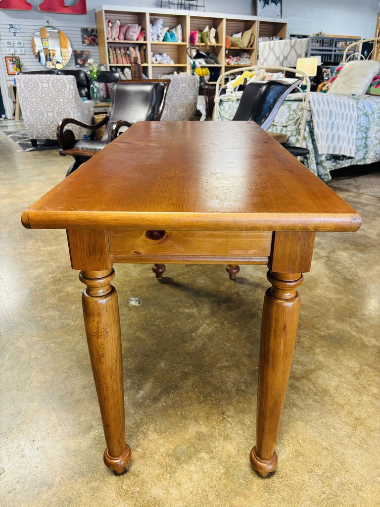 Pine Solid Desk With Drawer 50 x 21 x 29