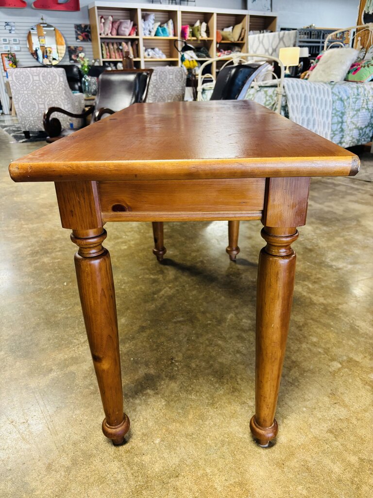 Pine Solid Desk With Drawer 50 x 21 x 29