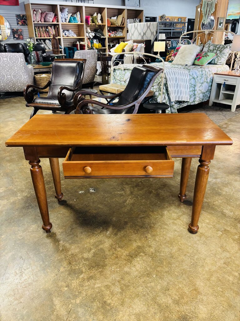 Pine Solid Desk With Drawer 50 x 21 x 29