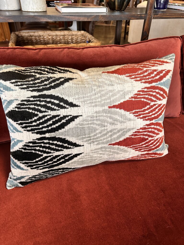 24 x 17 Ikat Reverse Pillow