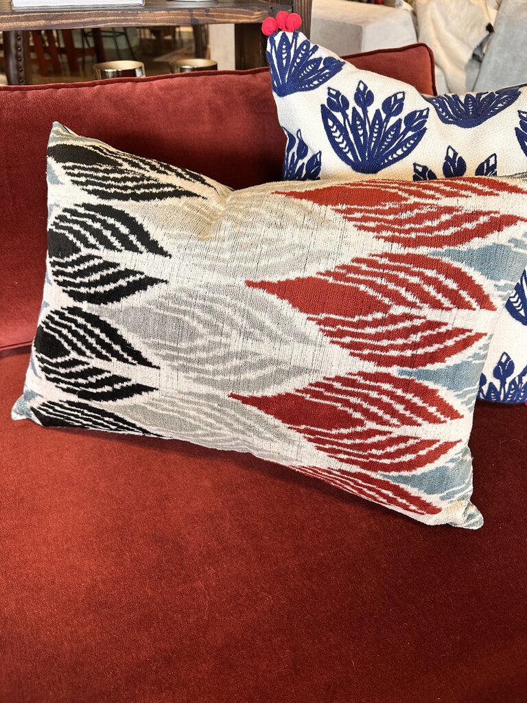 24 x 17 Ikat Reverse Pillow
