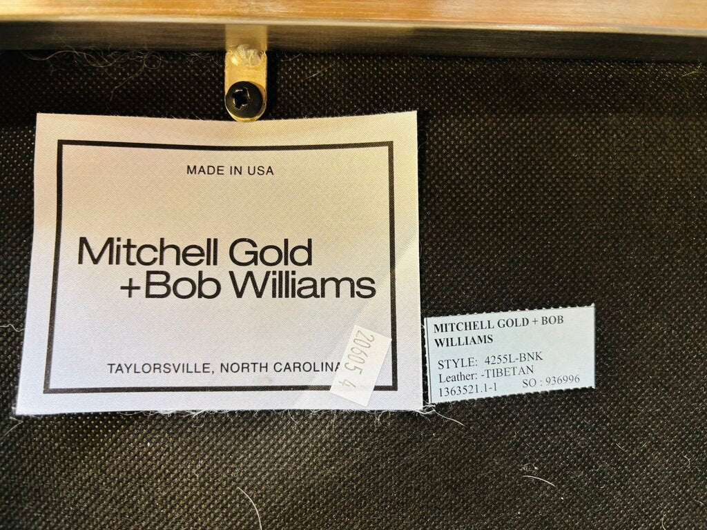 Mongolian Sheepskin Mitchell Gold Ottoman