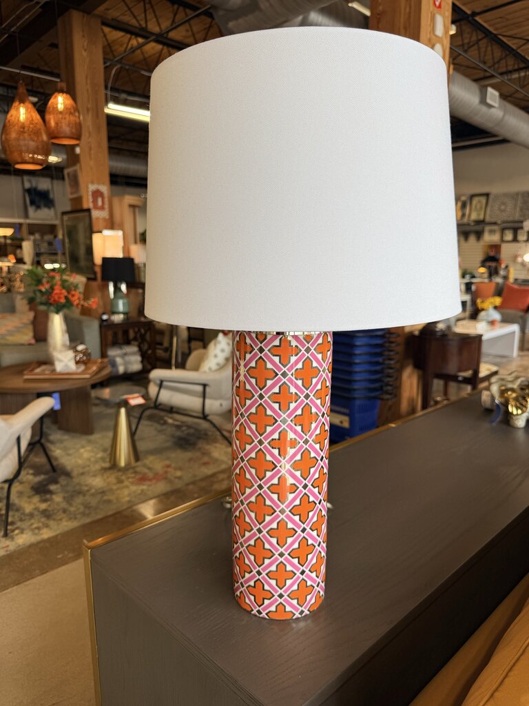 Jonathan Adler Stamped Mosaic Lamp