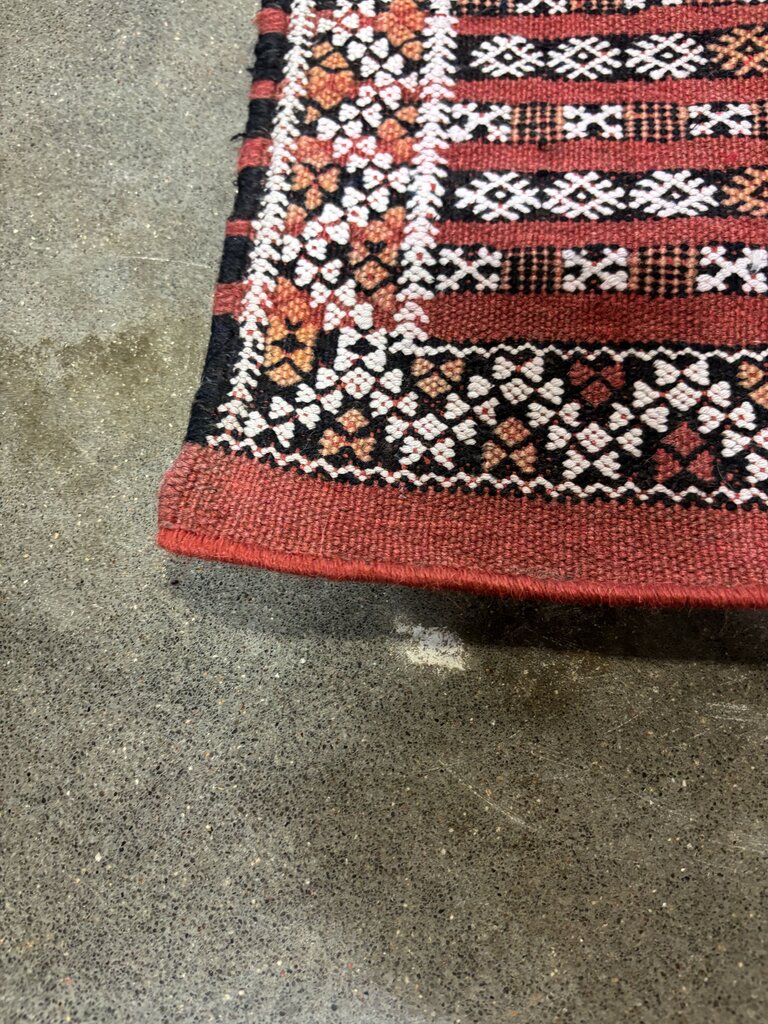 Vintage Moroccan 4 x 7 Flatweave