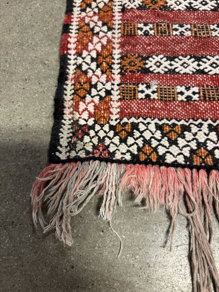 Vintage Moroccan 4 x 7 Flatweave