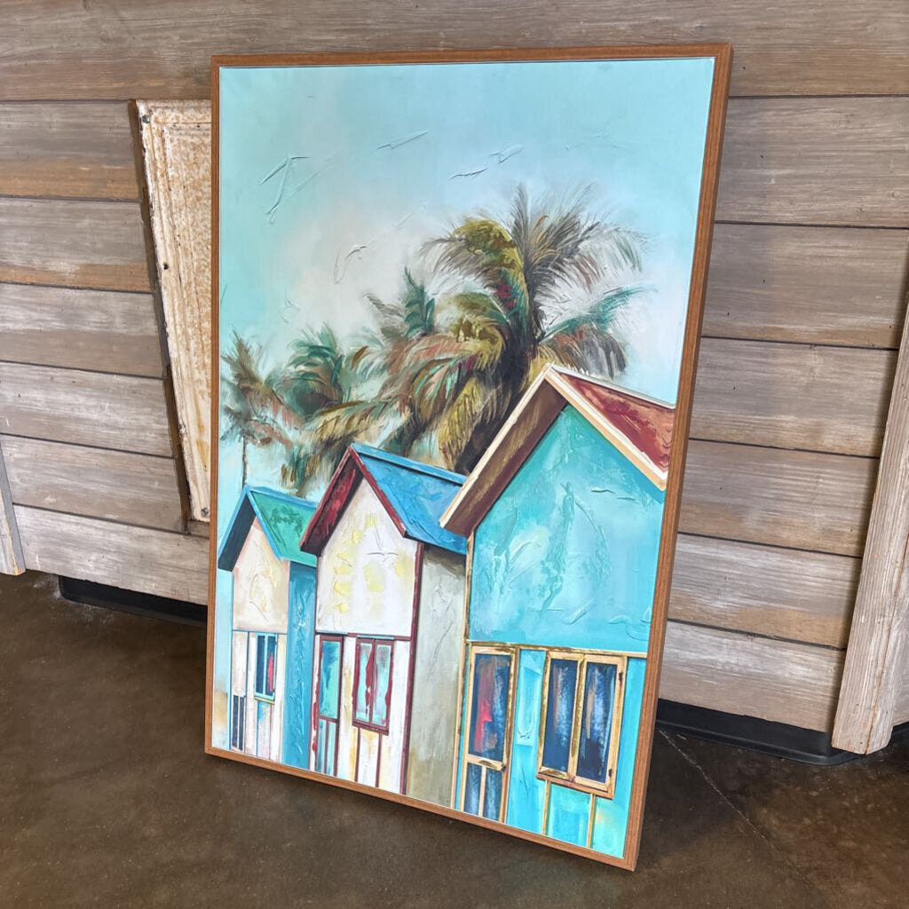 Seaside Bungalow Artwork 48 x 40