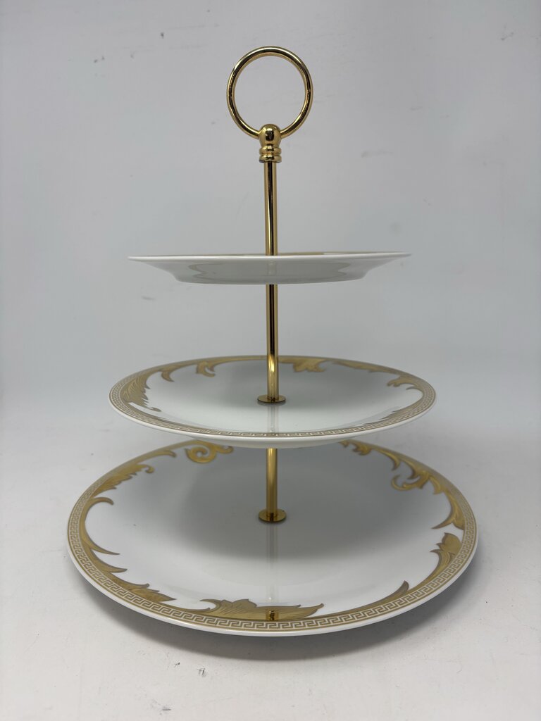 Rosenthal Arabesque Gold 3 Tier Serving Stand
