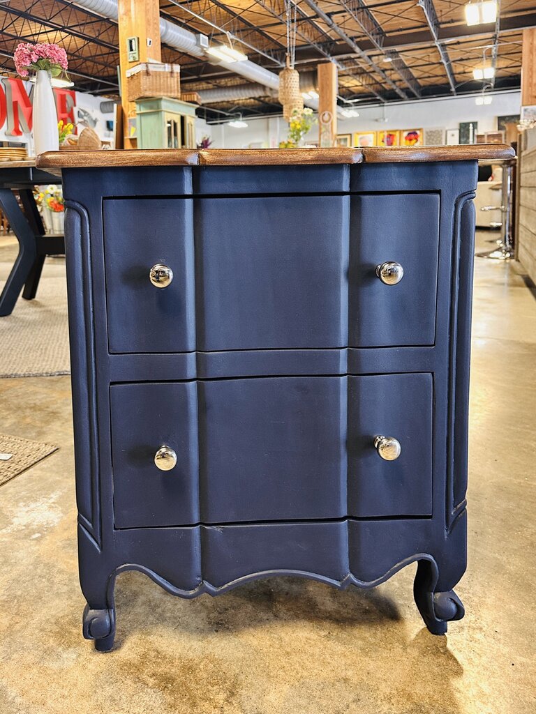 2 Drawer Cabinet Navy 27H x 23.5W x 15D