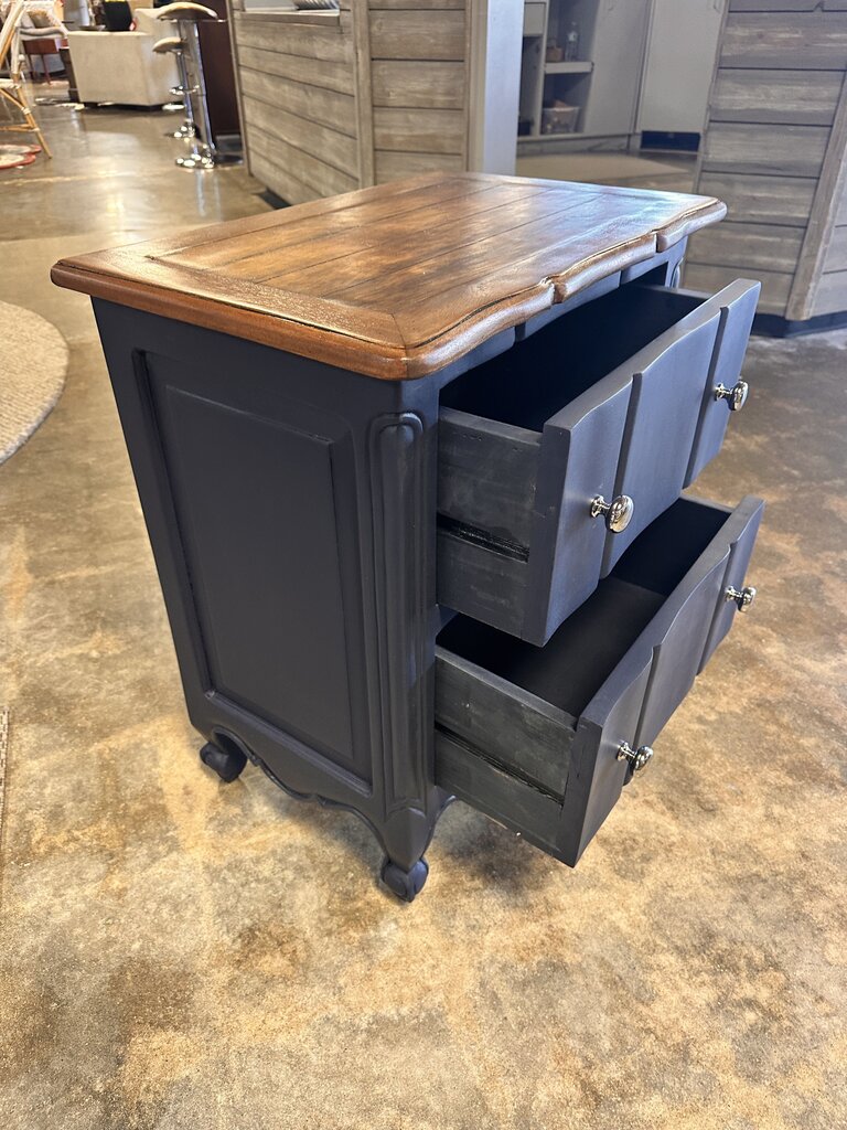 2 Drawer Cabinet Navy 27H x 23.5W x 15D