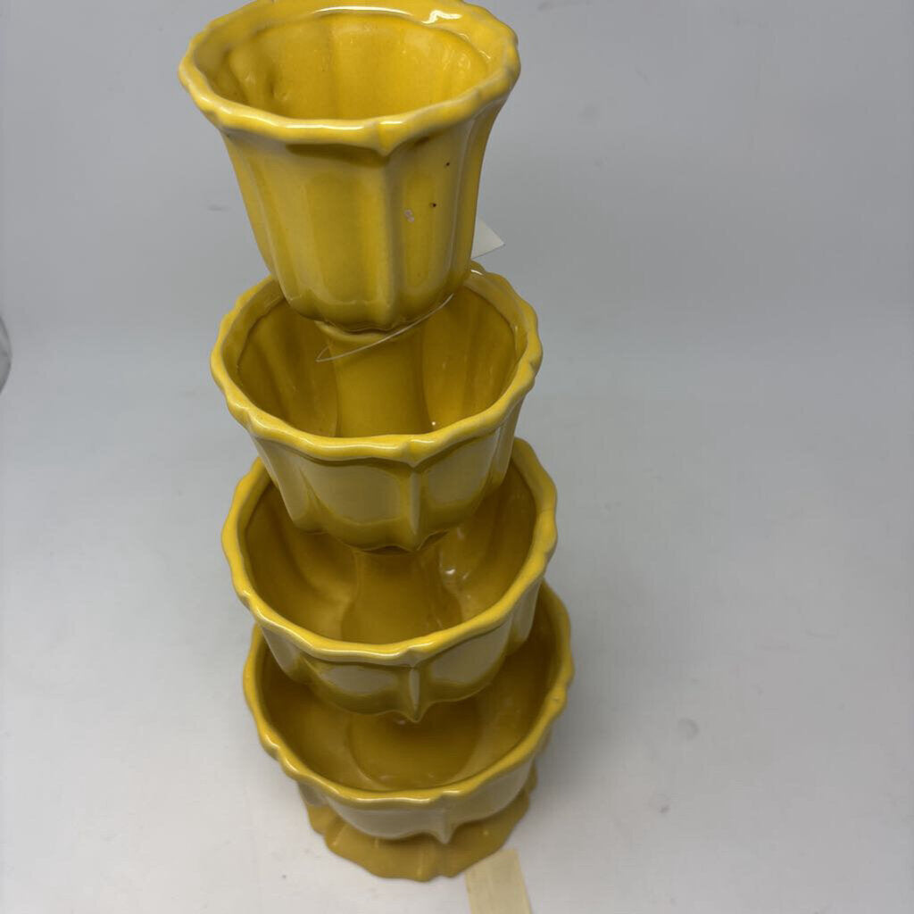 Tiered Pottery Vase 16"H
