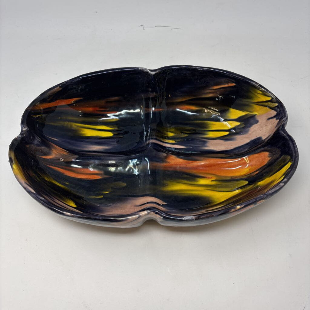 Pottery Dripware Glazed Bowl