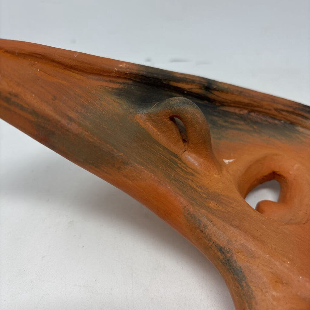 Terra Cotta Crescent Moon Wall Decor