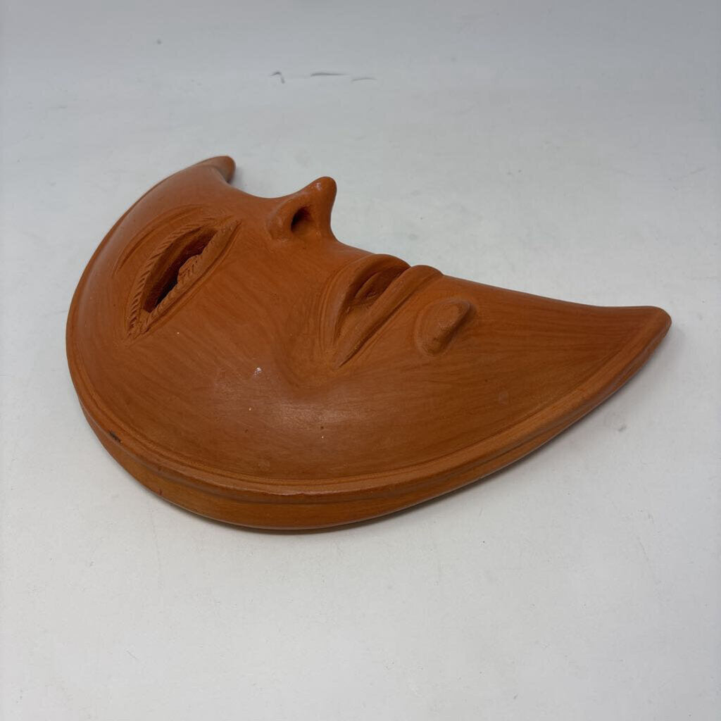 Terra Cotta Crescent Moon Wall Decor