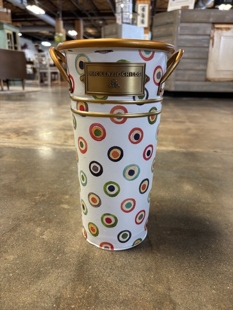 Mackenzie-Childs Small Metal Lunares Bucket