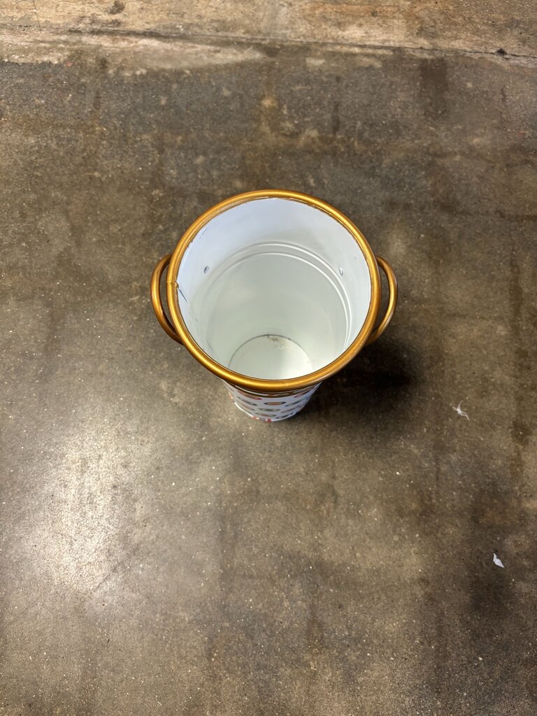 Mackenzie-Childs Small Metal Lunares Bucket