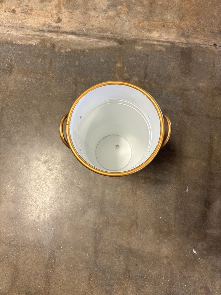 Mackenzie-Childs Medium Metal Lunares Bucket