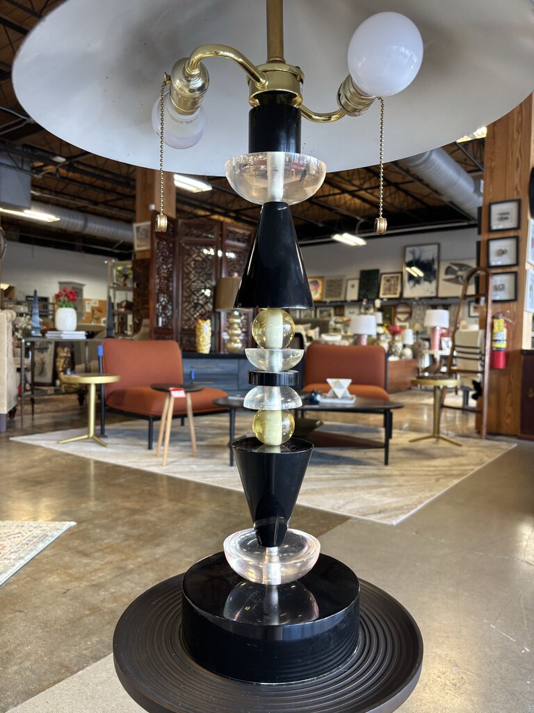 MCM Hivo Van Teal Lucite Table Lamp