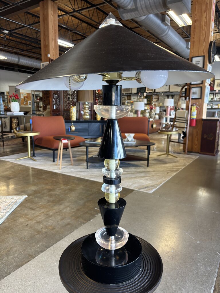 MCM Hivo Van Teal Lucite Table Lamp