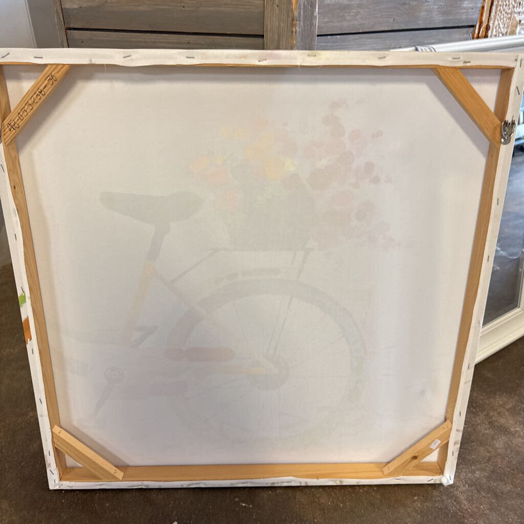 Bicycle With Flowers 28 x 28