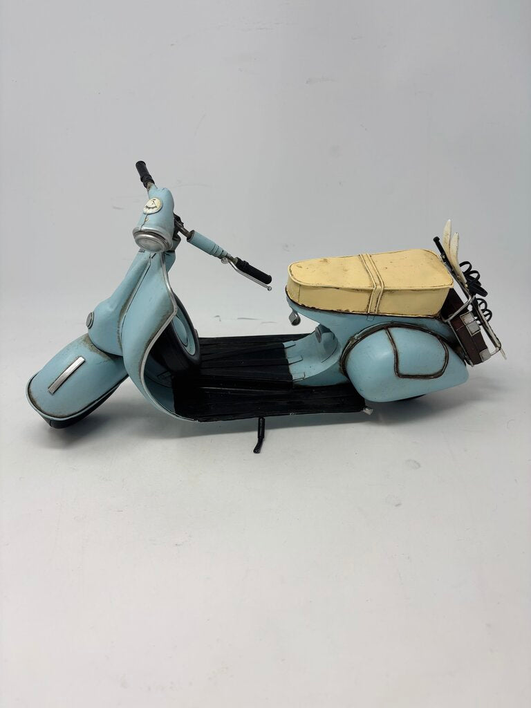 Metal Vespa With Skis