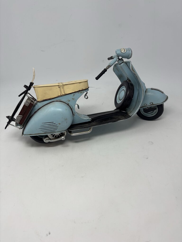 Metal Vespa With Skis