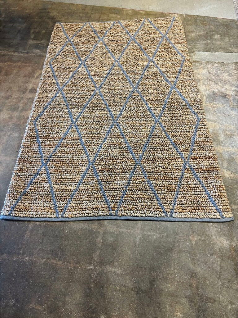 Handmade Hemp Wool Cotton Larson Rug 5 X 8