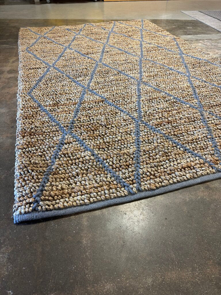 Handmade Hemp Wool Cotton Larson Rug 5 X 8