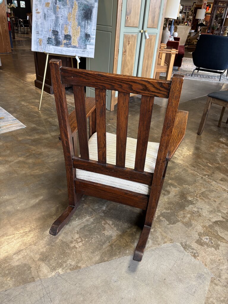 Vintage Wood Stickley Style Rocker