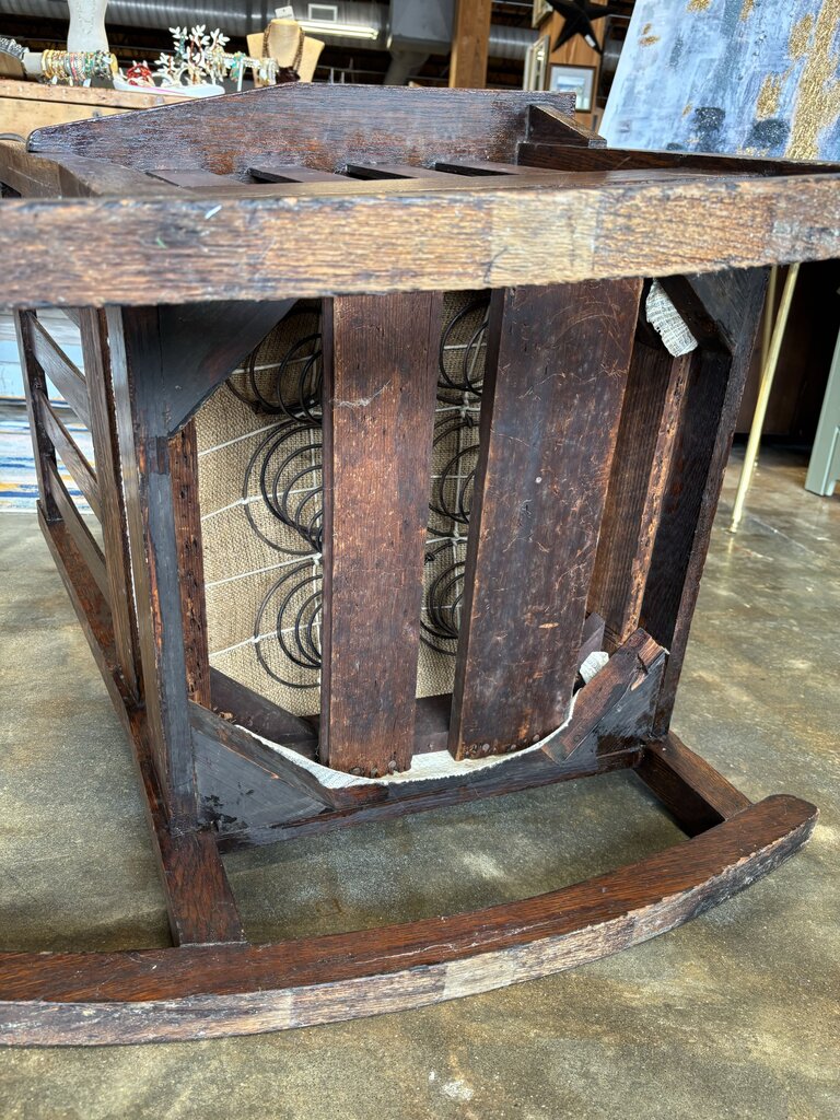 Vintage Wood Stickley Style Rocker