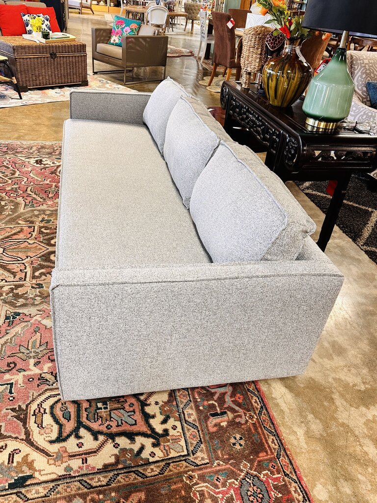 West Elm Light Gray Sofa 88L x 26D x 24T