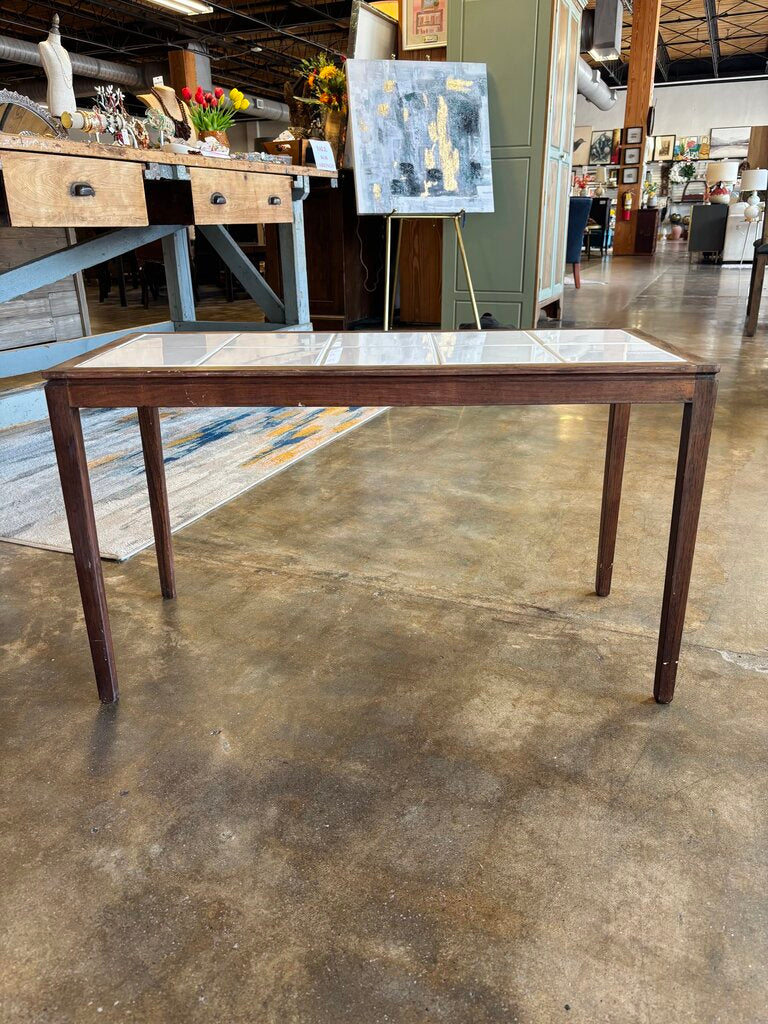 Small MCM Tile Top Coffee Table 32.75 X 14.5 X 19