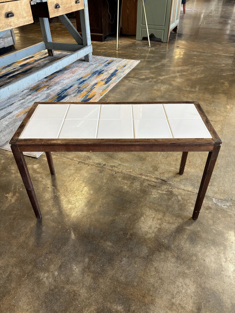 Small MCM Tile Top Coffee Table 32.75 X 14.5 X 19