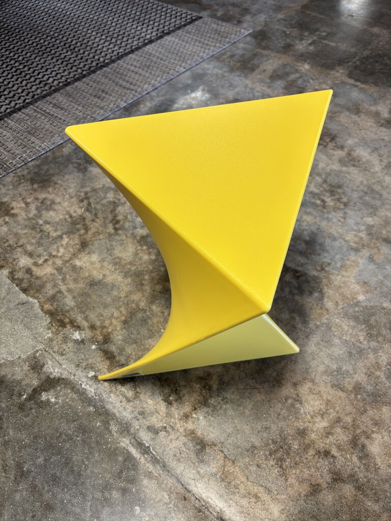 Geometric Molded End Table 16 X 16 X 17