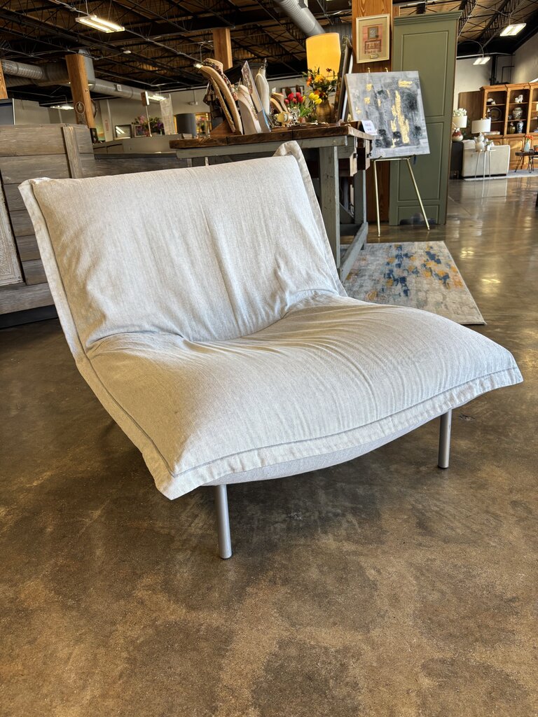 Ligne Roset Chair and Ottoman
