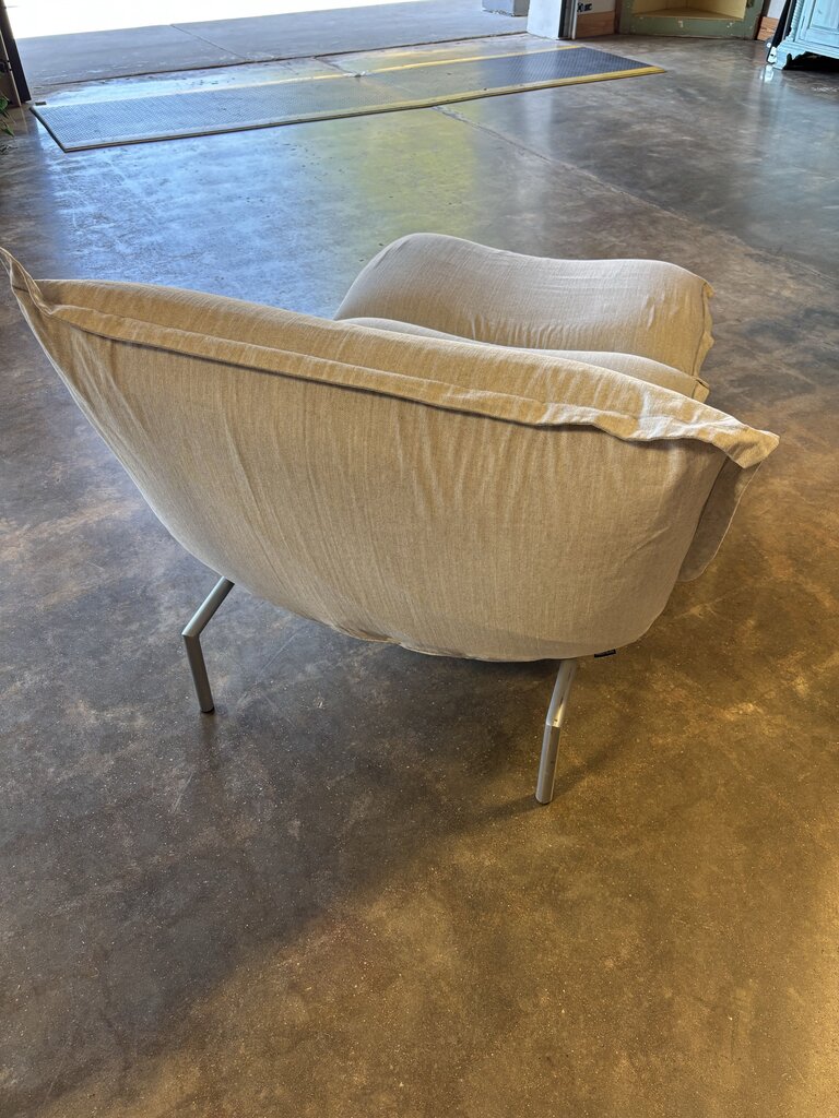 Ligne Roset Chair and Ottoman