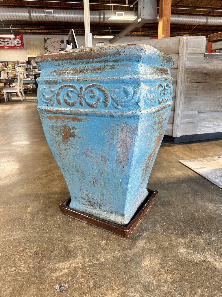 Terra Cotta Glaze XL Pot 18 x 18 x 29H