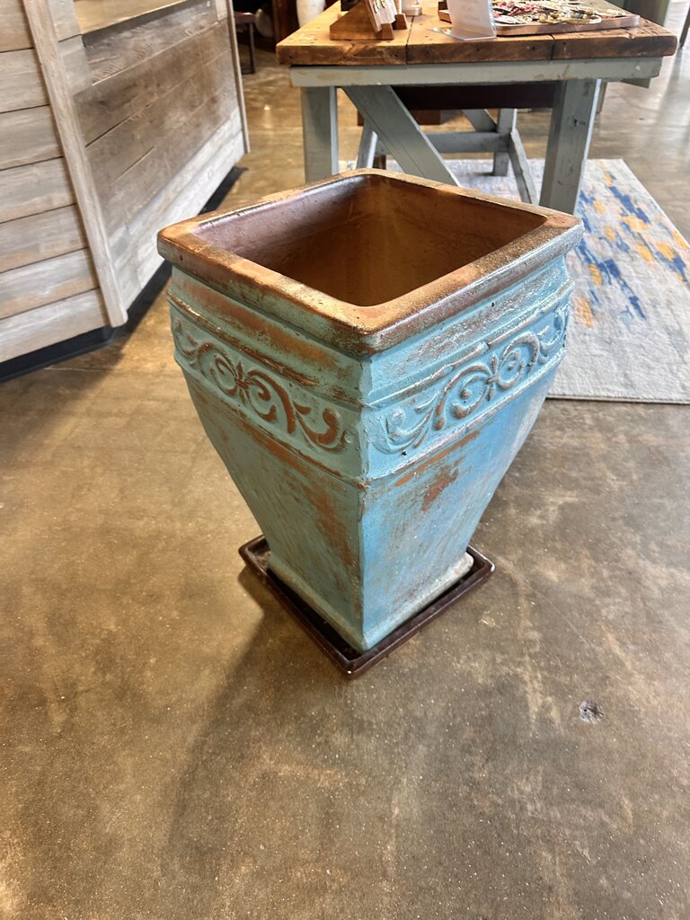 Terra Cotta Glaze XL Pot 18 x 18 x 29H