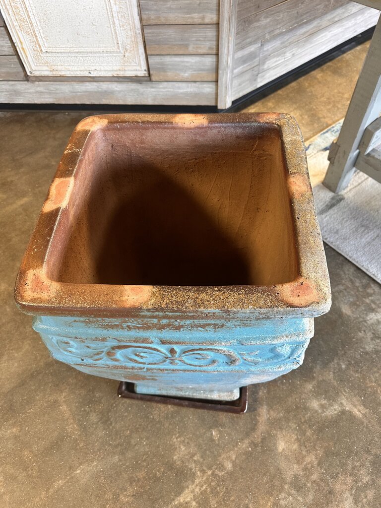 Terra Cotta Glaze XL Pot 18 x 18 x 29H